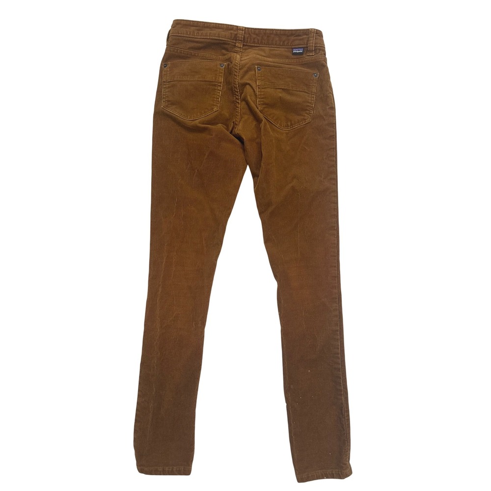 Patagonia Women Brown Organic Cotton Corduroy‎ Slim Straight Pants Size 25 - Picture 2 of 6